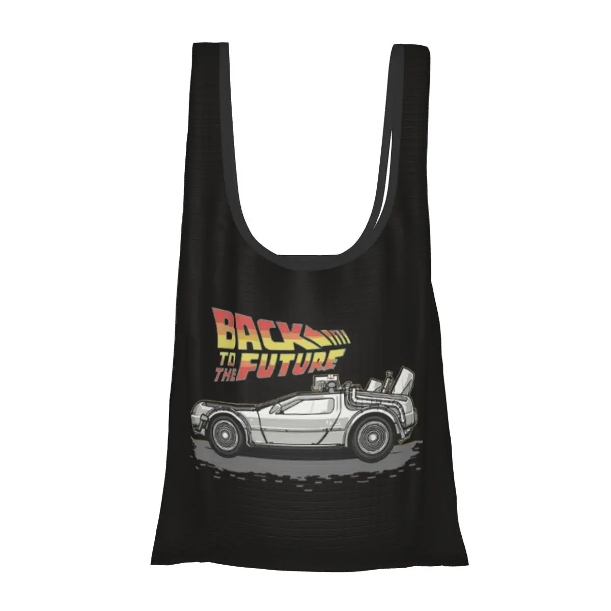 

Портативная сумка-тоут «Назад в будущее», большая вместительная сумка-шоппер, продуктовая сумка, сумка на плечо