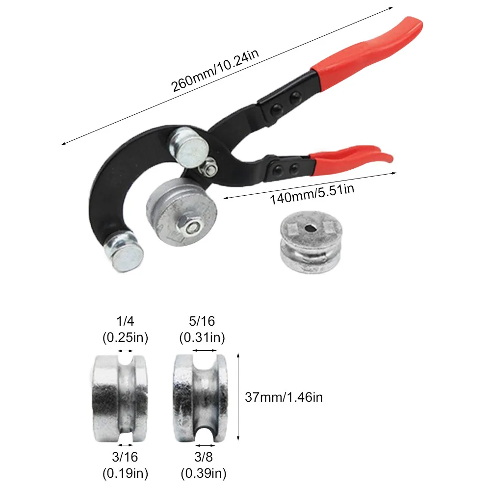 1pc Manual Pipe Bender Heavy Duty Tube Bending Machine3/16