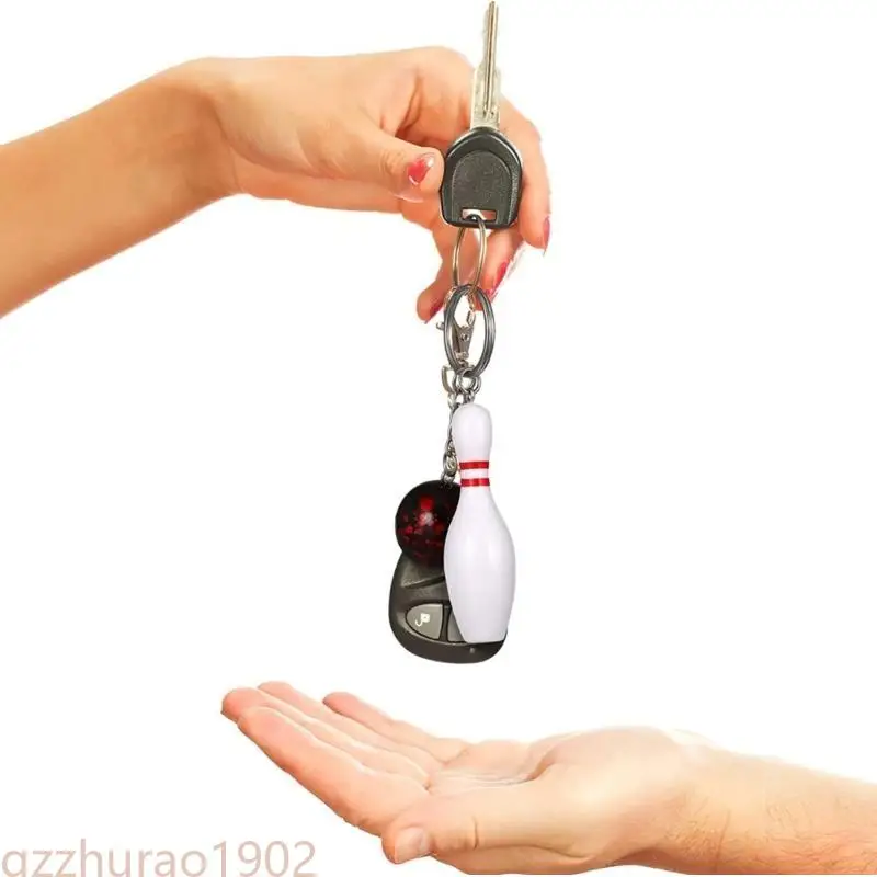 97qb Bowling Pende Cooling Pin Pin Pin Keyring