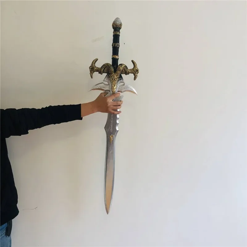 wow 1:1 Arthas Menethil's Weapon Frostmourne Sword World of Frost Sad Sword Cos Toy Sword Children Simulation Weapon PU Prop