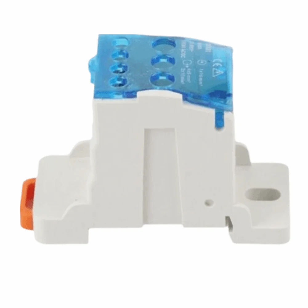 

Universal 80A DIN Rail Terminal Block AC DC1000V With Cover Electric Wire Connector Distribution Box Electrical Connection