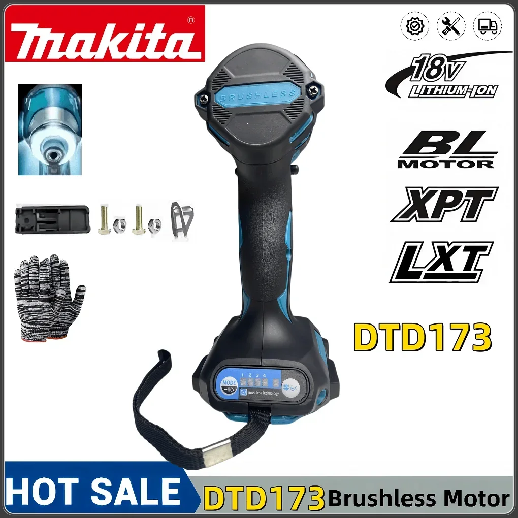 Makita DTD173 1800rpm Cordless Impact Driver 180Nm Brushless Motor Electric Drill Wood/Bolt/T-Mode For Makita 18V