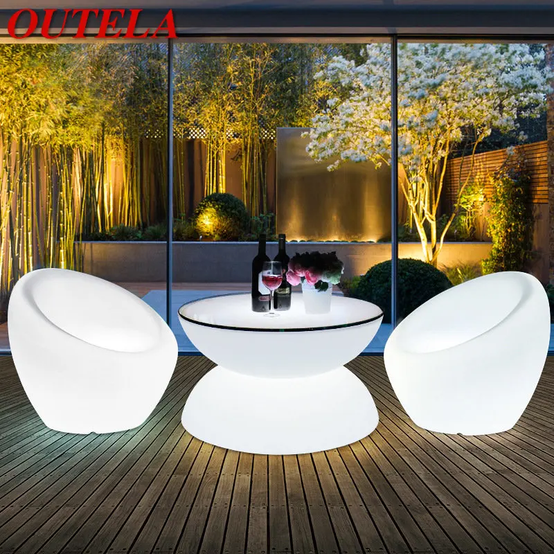 

OUTELA Modern Atmosphere Lamp Led Creative Luminescence Coffee Table USB Light Remote Control Decor Bar Furniture