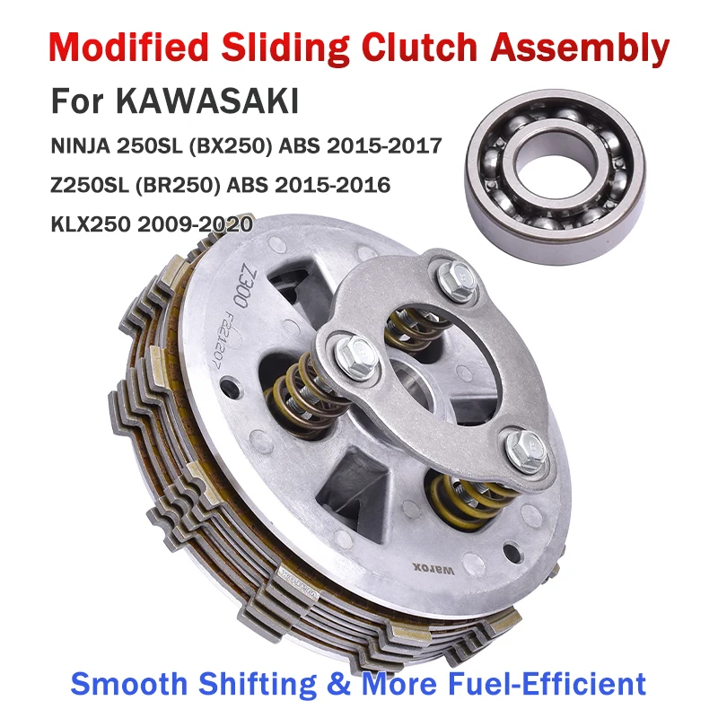 Motorcycle Slip Clutch Assembly For KAWASAKI NINJA EX300 EX 300 A B 2013-2017 KLE300 KLE 300 2017-2023 Z300 Z 300 2015-2018 ABS