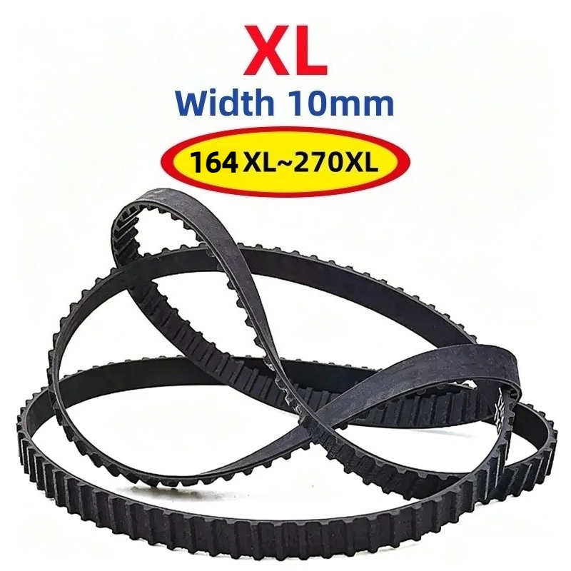 XL Black Rubber Timing Belt Width 10mm 164XL 166XL 168XL 170XL 172XL 174XL~270XL Closed Loop Synchronous Belts