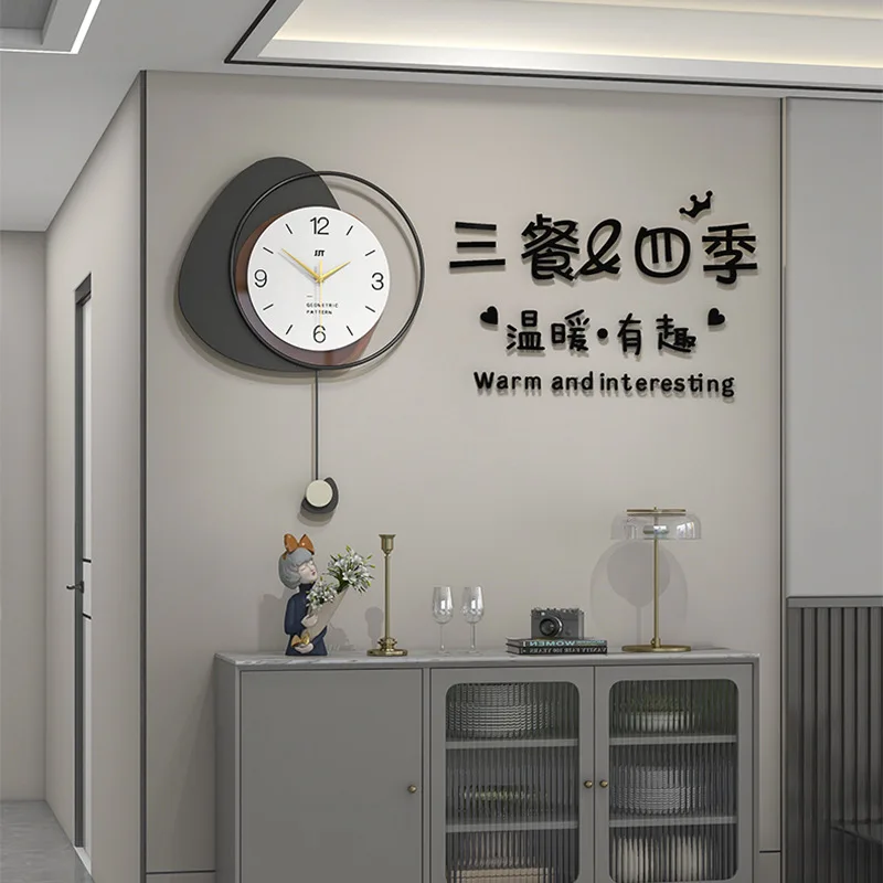 Internet celebrity fashion clock living room modern simple clock wall hanging home decoration restaurant art creative wall clock
