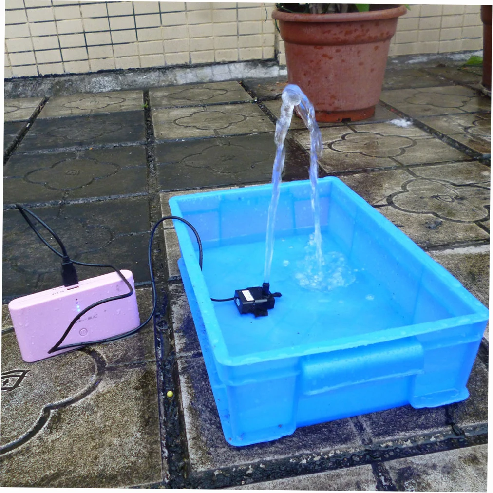 Anself Ultra-quiet Mini USB DC5V 2.3W Micro Brushless Water Oil Pump Waterproof Submersible Fountain Aquarium Circulating 220L/H