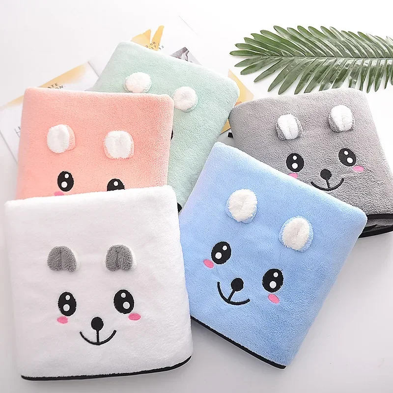 1pc Children Towels Soft Bath Towels Toallas Cute Animals Strong Water Absorbing High End Towel 35*75cm банное полотенце дети