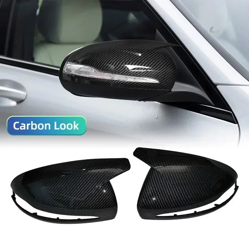 

Накладки на зеркала с узором из углеродного волокна для Mercedes E GLC S C Class W205 W213 X253 W222 W238 ABS Внешние аксессуары для автомобилей
