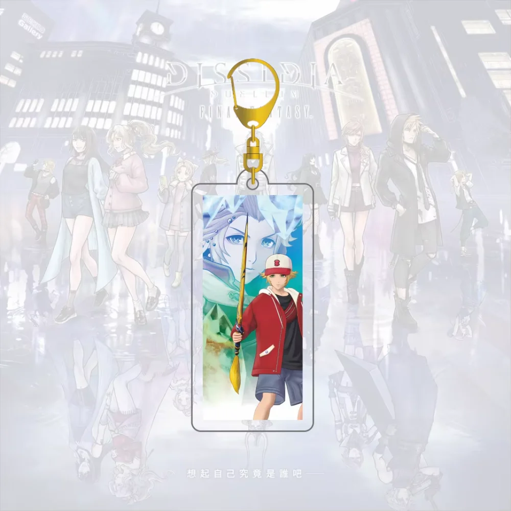 Hot Game DISSIDIA DUELLUM FINAL FANTASY Cloud Strife 6CM Acrylic Stand Keychain Backpack Decoration Charm Decoration Fans Gift