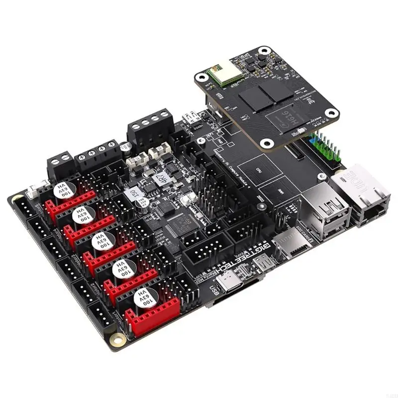 

BIGTREETECH Manta M5P+CB1 V2.2 Board Mainboard 64Bit Silent Control Board Work Support Klipper Drop-in Motherboard