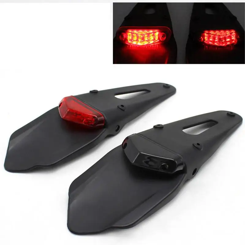 Motorcycle Rear Light LED Lights For Motorcycles Dirt Bike Brake Light Motorcycle LED License Plate Lamp Turn Signal Light