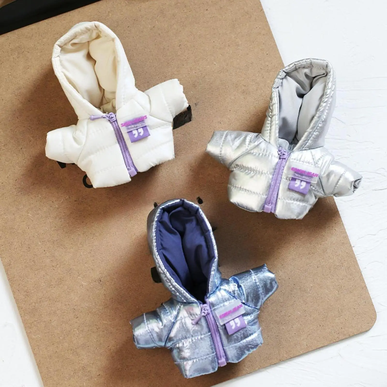 

Mini Doll Clothes Dress up Adorable Doll Accessories Clothing Clothing Doll Winter Warm for Pendant Doll Age 4-10 Girls Gift