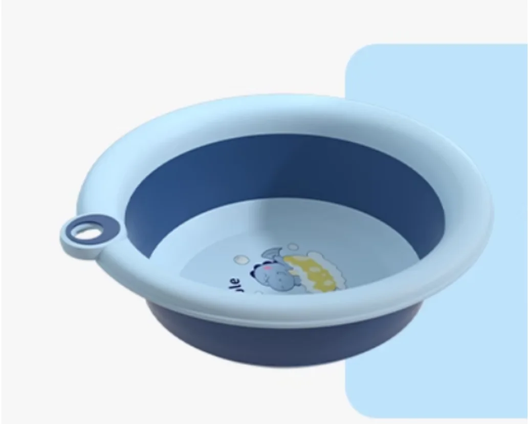 Thickened Small Household Plastic Washbasin for Washing Clothes, Student Boy Dormitory Foot Basin, Baby Noodle Basin