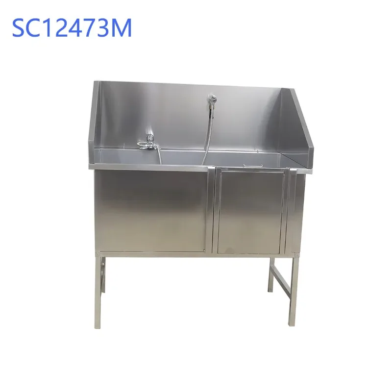 

2026 High Quality Stainless Steel 304 Grooming Tub With Door PET Grooming Bath Tub With Stairs Veterinary Instrument For Dog