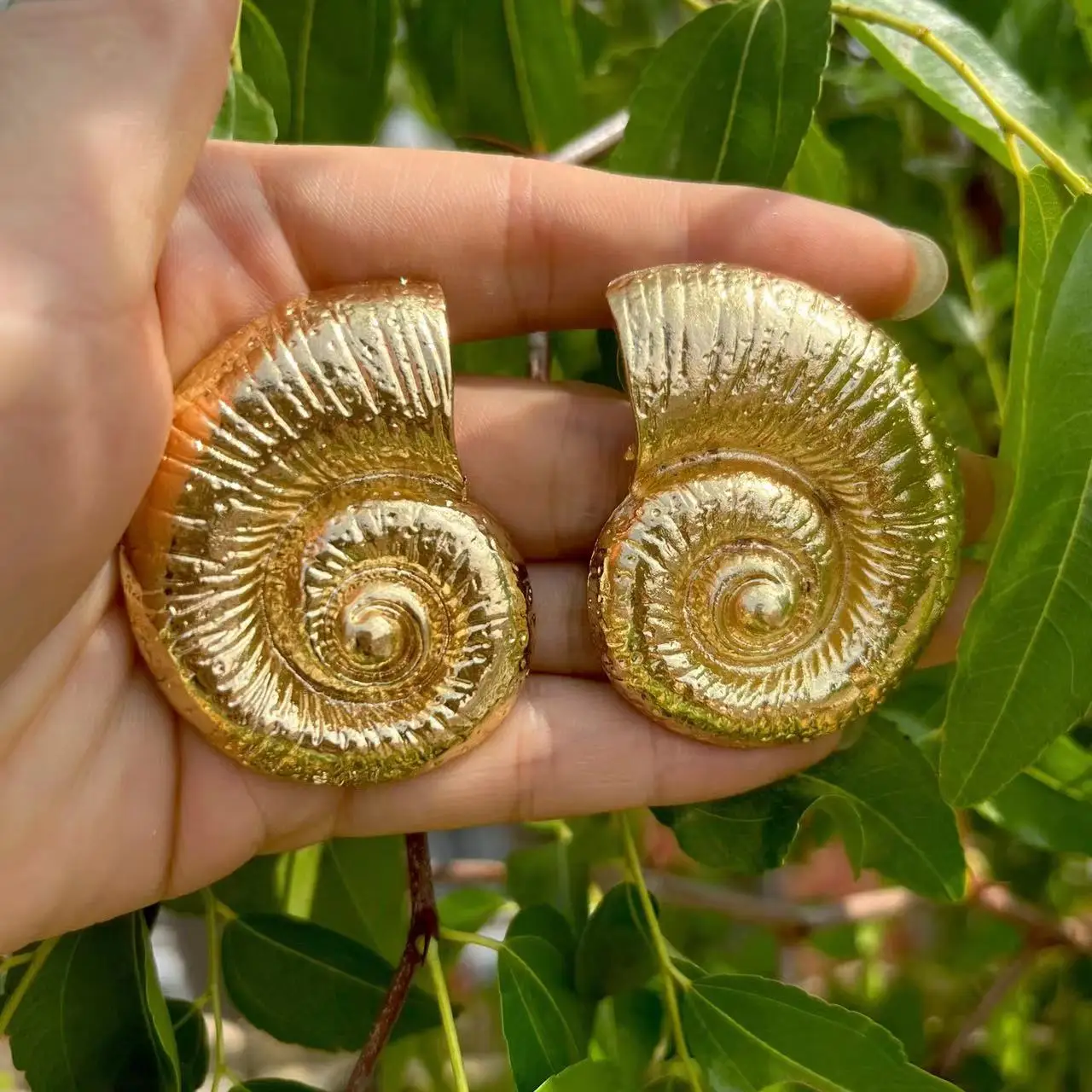 Golden Gingko Earrings for Women Jewelry Gifts