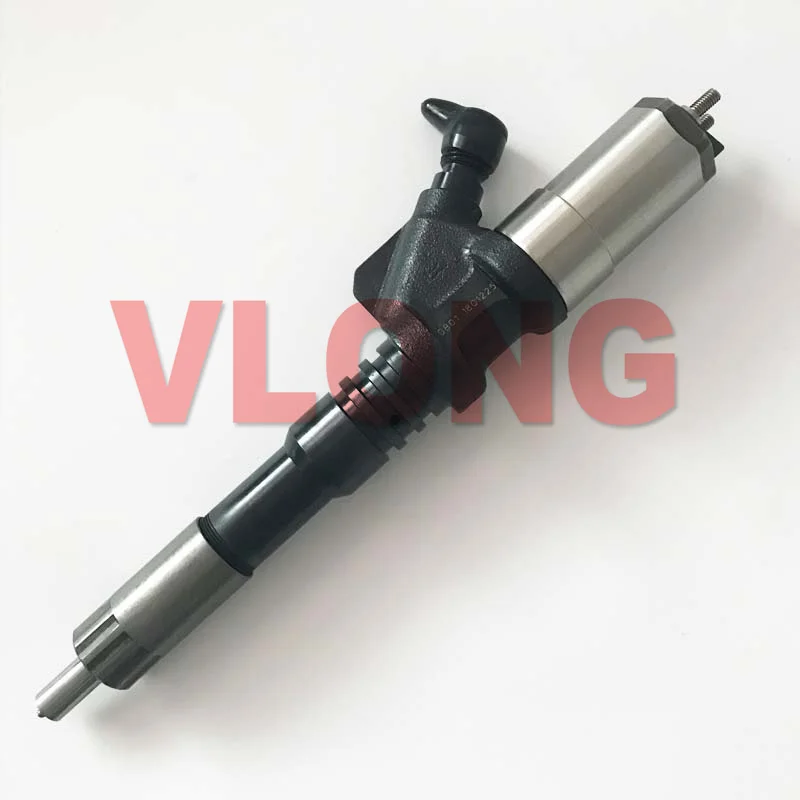 6PCS Diesel Common Rail Fuel Injector 095000-0801 095000-0800 095000-0620 6156-11-3100 For Komatsu S6D125 6D125 PC400-7 PC450-7