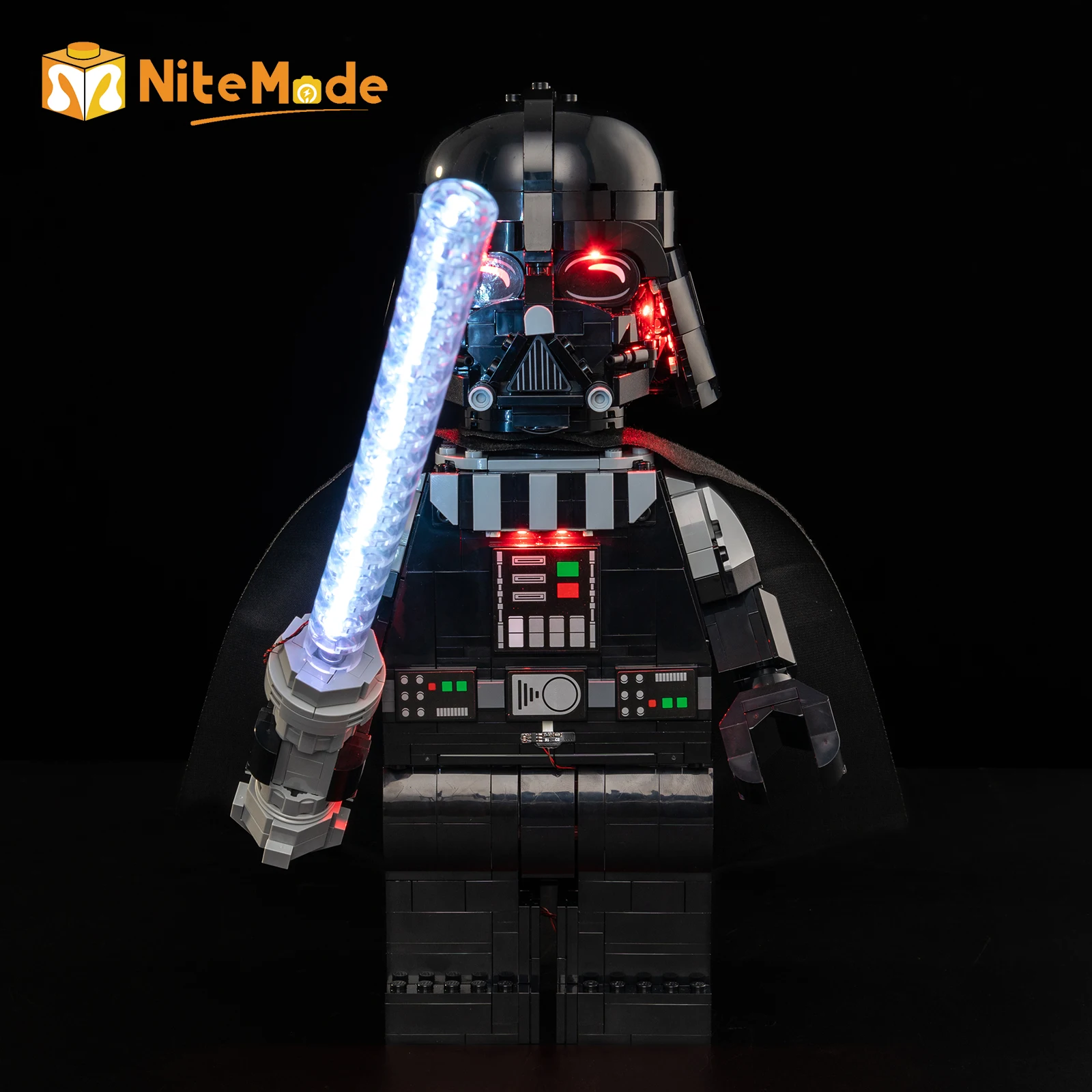 EASYLITE LED Light Kit for Up-Scaled Darth Vader™ Minifigure 75461 Building Blocks Toys Lamp Set (Not Included The Model)