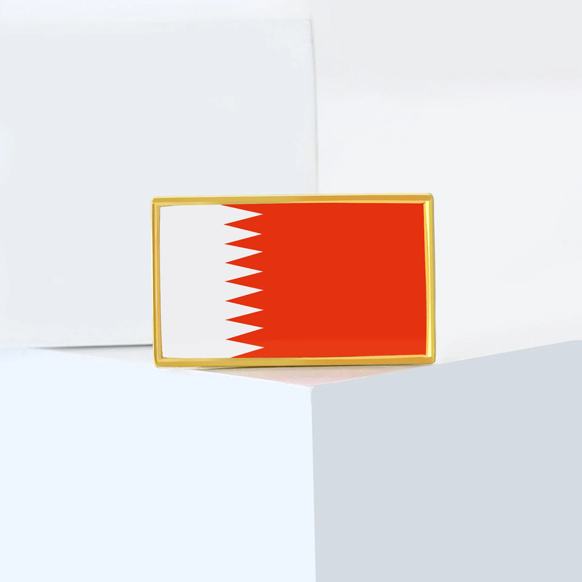 Bahrain flag drip oil brooch collar needle cufflinks wholesale versatile personalized men's and women's clothing chest flower