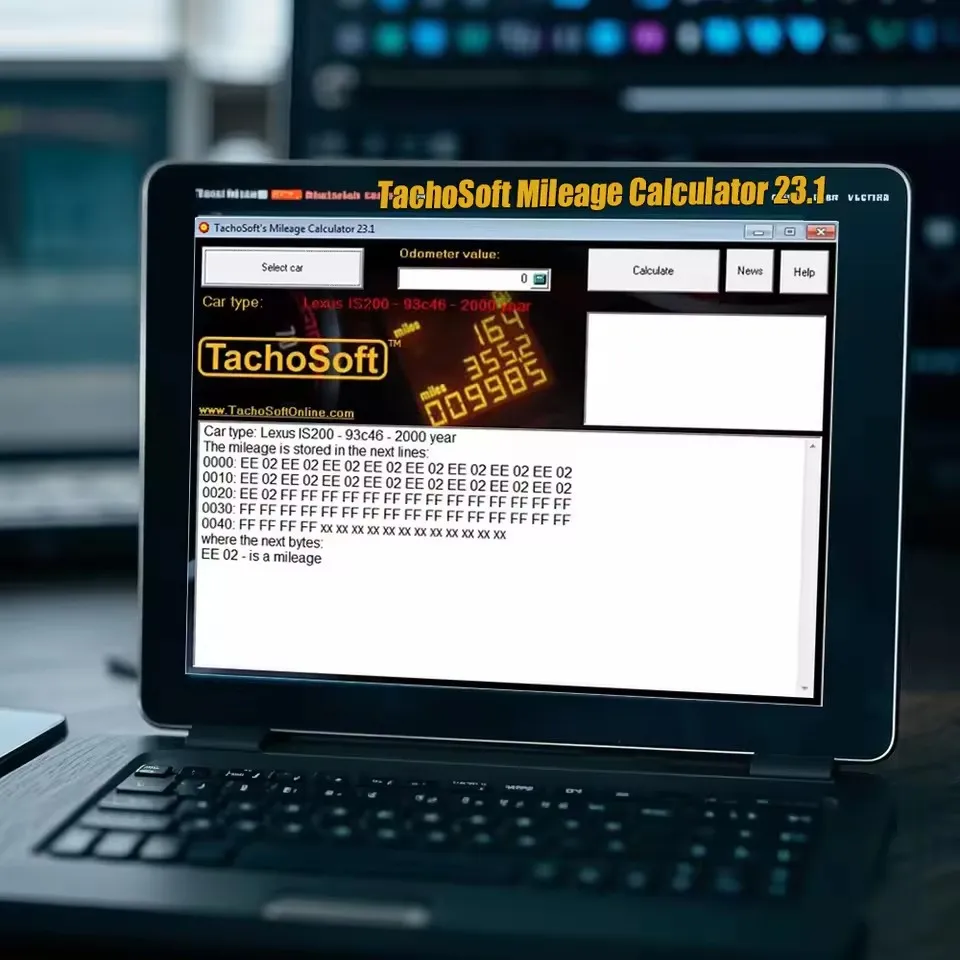 

TachoSoft Mileage Calculator 23.1 Digital Odometer Mileage Counter Calculation Software with License for Vehicle Tracking