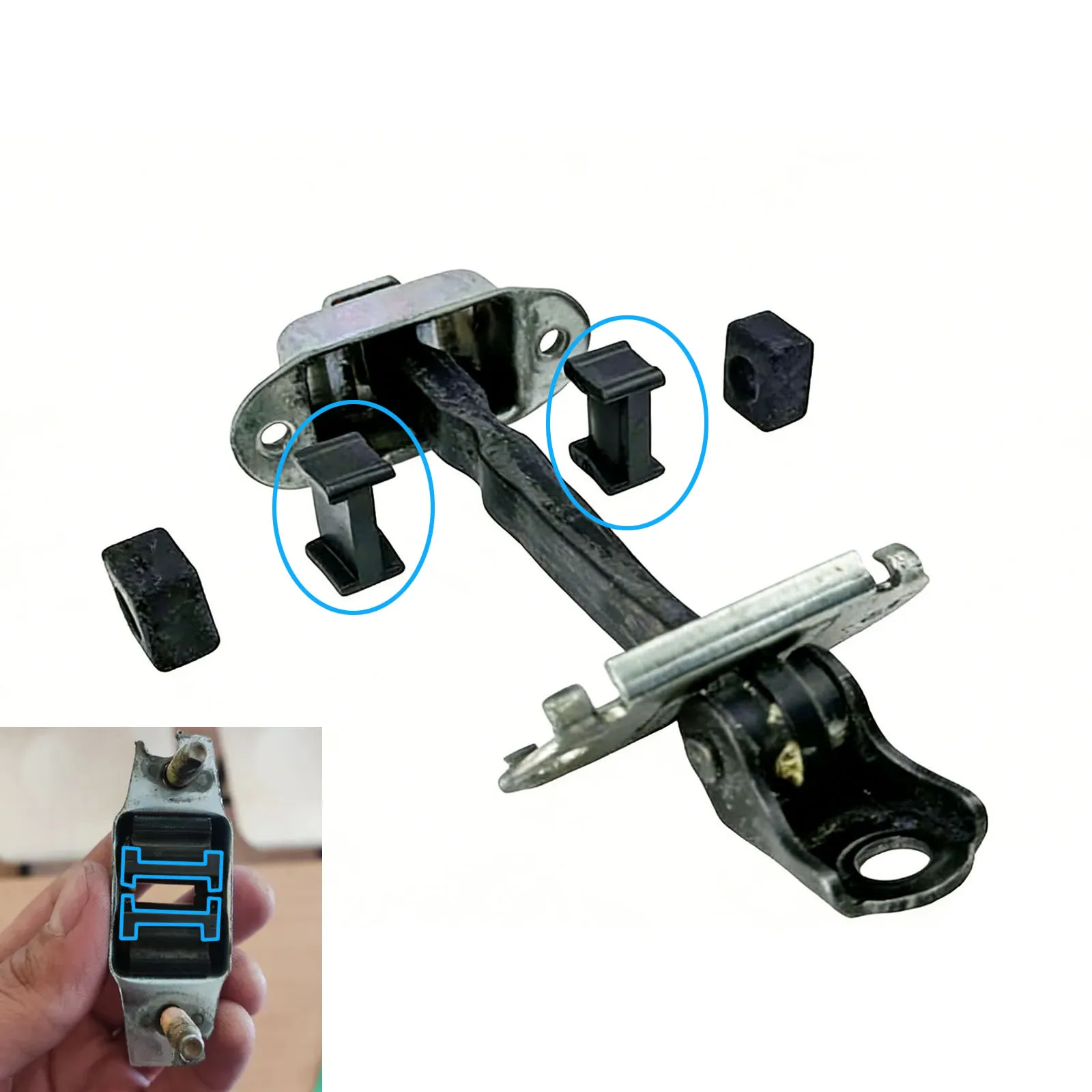 Car Door Check Strap Check Assy Limiter for Honda Pilot 2003-2015  Repair Kit Front Rear Door Stopper Arm Jam