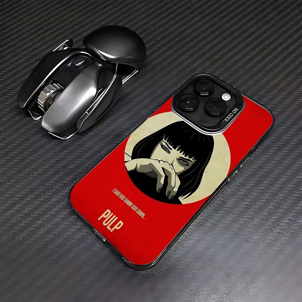 Fashion Pulps Fictions Phone Case For iPhone 16e 16 15 14 13 12 11 mini Pro Max X XR XSMAX 8 7 Plus Anti Fall Matte Back Cover view 5