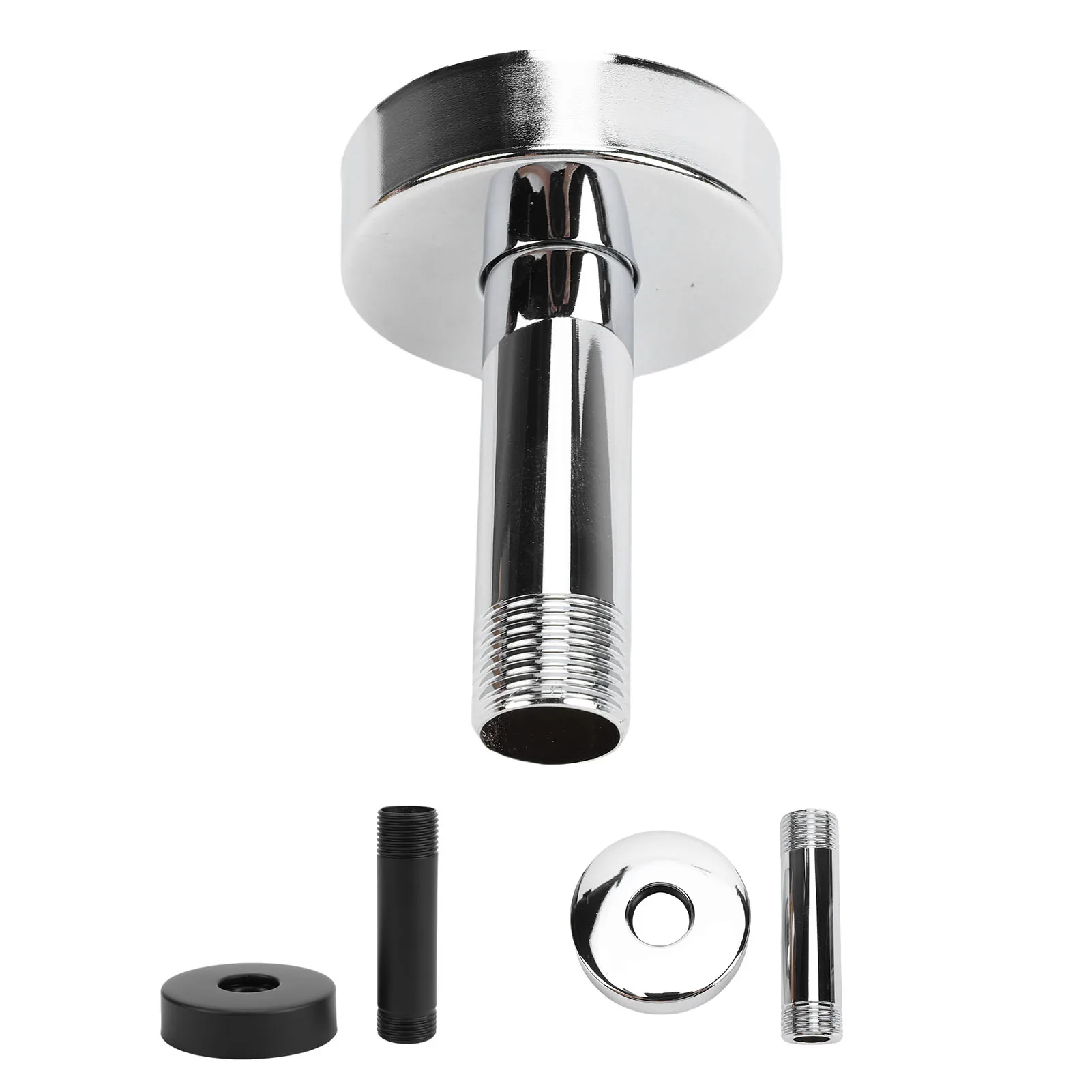 Shower Arm 3 Inch Ceiling Mounted Shower Arm Stainless Steel Straight 14 NPT 1/2 Inch Shower Pipe Arm for Standard Showerhead