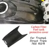 ストリートトリプル 765RS/R moto2 2023 2024 100% カーボンファイバー燃料タンクシェル、燃料タンク保護カバー、オートバイアクセサリー b 1