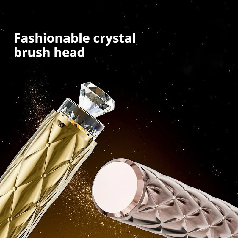 성인용 럭셔리 소프트 강모 칫솔 3개 - 매우 미세하고 부드러운 민감한 치아와 잇몸, 반짝이는 미끄럼 방지 손잡이