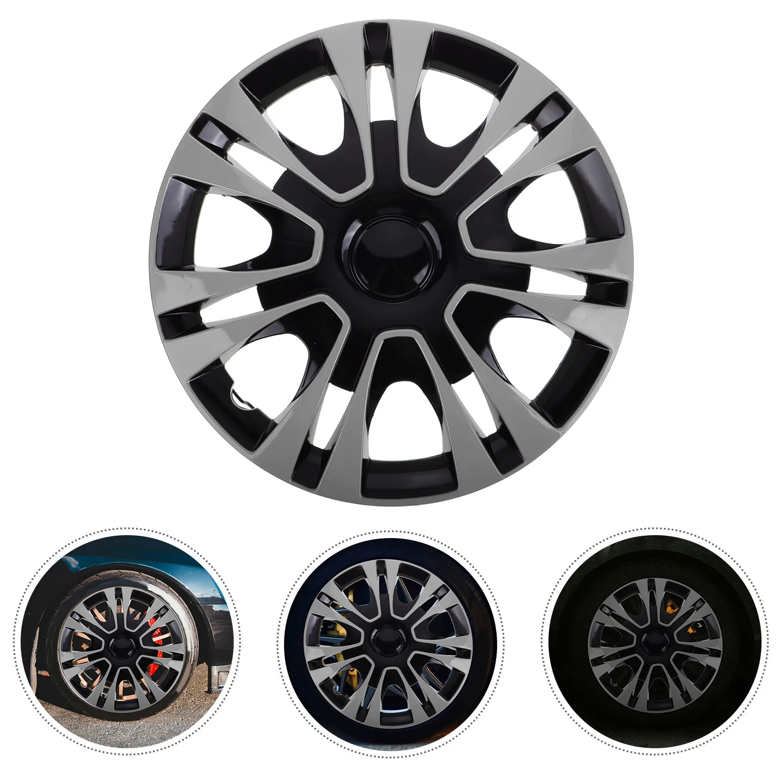 

1pcs 13 Inch Universal Caps Wheel Cover Stylish Durable Waterproof Easy Install For Car Truck Trailer Rim Protector