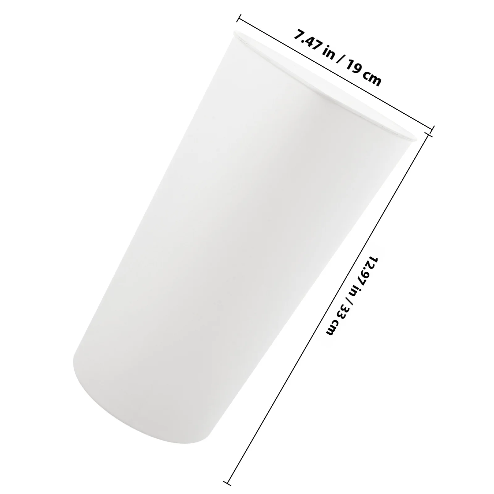 Secchio per fiori creativo con contenitore per la conservazione dei fiori a triangolo bianco in stile semplice per composizioni floreali e giardinaggio