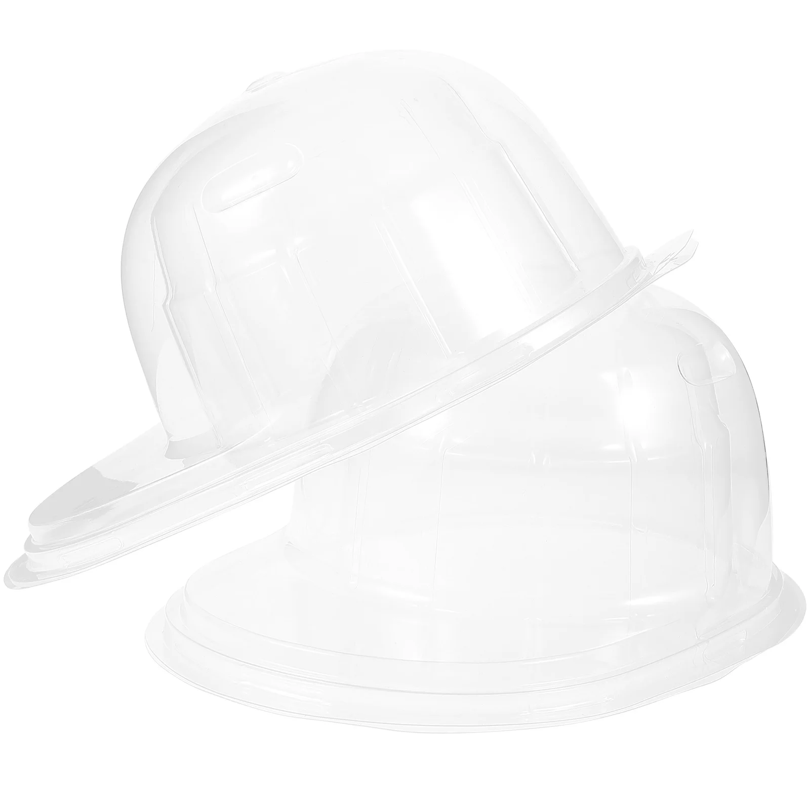 

2 Pcs Cap Organizer Portable Hat Box Plastic Storage for Baseball Caps Convenient Display