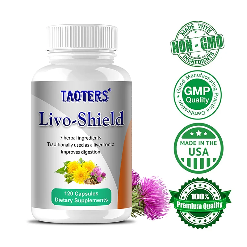 

Капсулы Livo-Shield — 7, растительные ингредиенты, включая растопость молока и одуванчик — улучшает пищеварение и здоровье печени