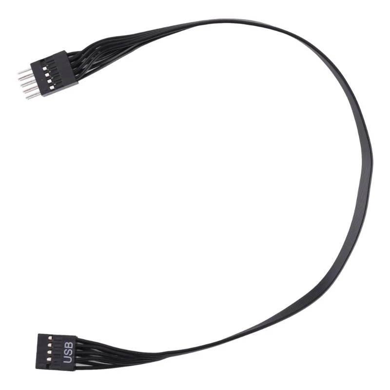 

24AWG Компьютерный 9-контактный разъем «папа-мама» Плоский кабель Usb 9-контактный удлинитель