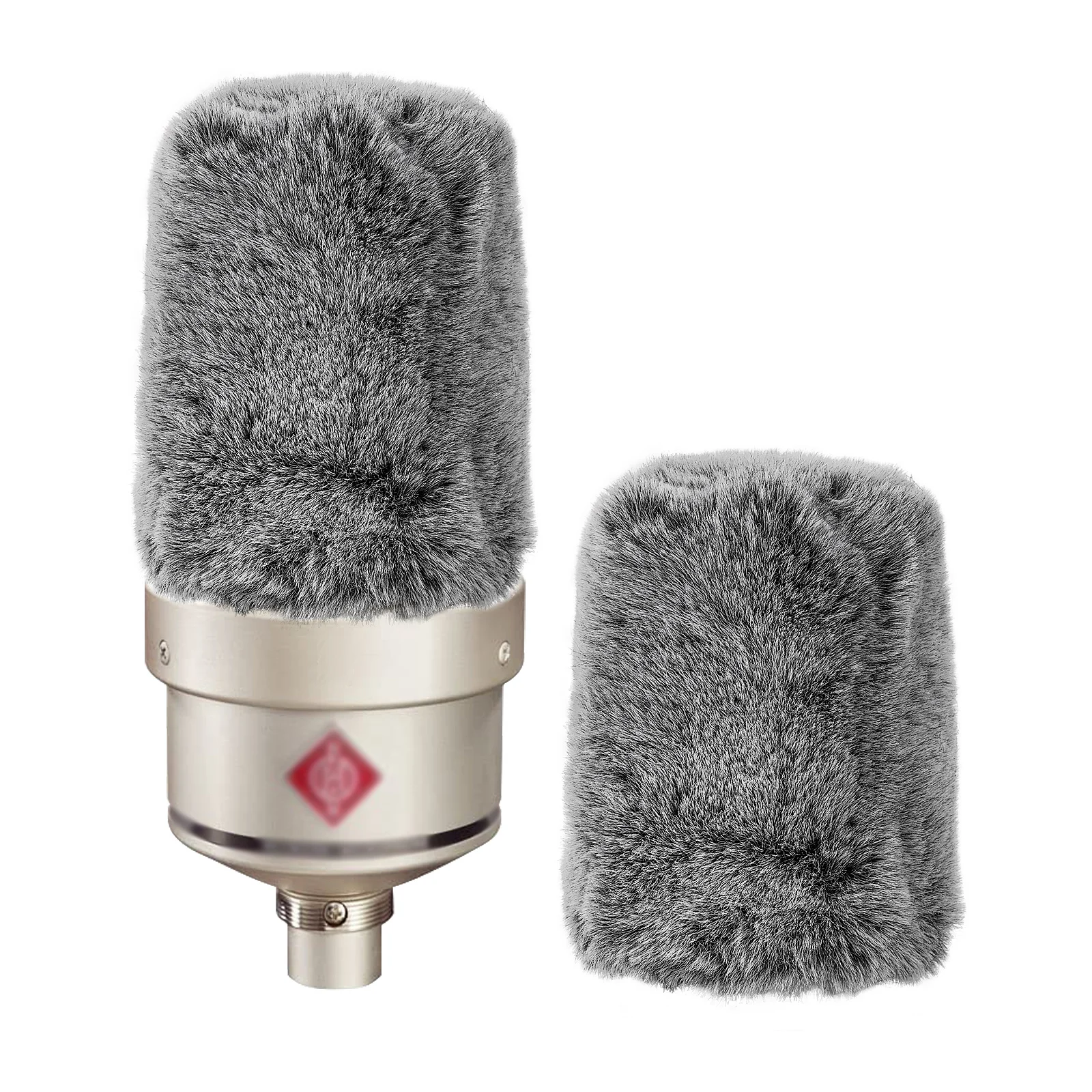 

Geekria for Creators Furry Windscreen Compatible with Sennheiser MK 4, MK 8, TLM 107 Mic DeadCat Wind Cover Muff, Windbuster