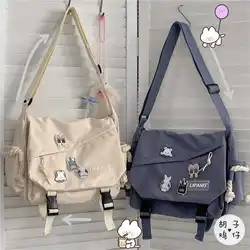 Nylonowe torebki torba na ramię o dużej pojemności Crossbody torby dla nastolatków dziewczyny mężczyźni Harajuku torba Student School torby Sac