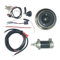 Electric Start Motor Flywheel Kit For ANQIDI Outboard Engine F15 4 stroke 6AGK