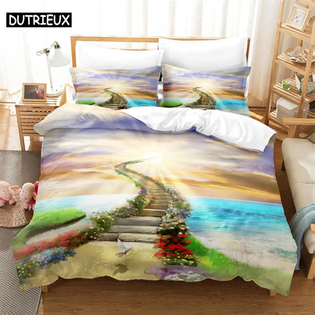 

Sky Fantasy Queen Bedding Set Duvet Cover Set Kids Bedding Digital Printing Bed Linen King Size Duvet Cover Set Bedding Set