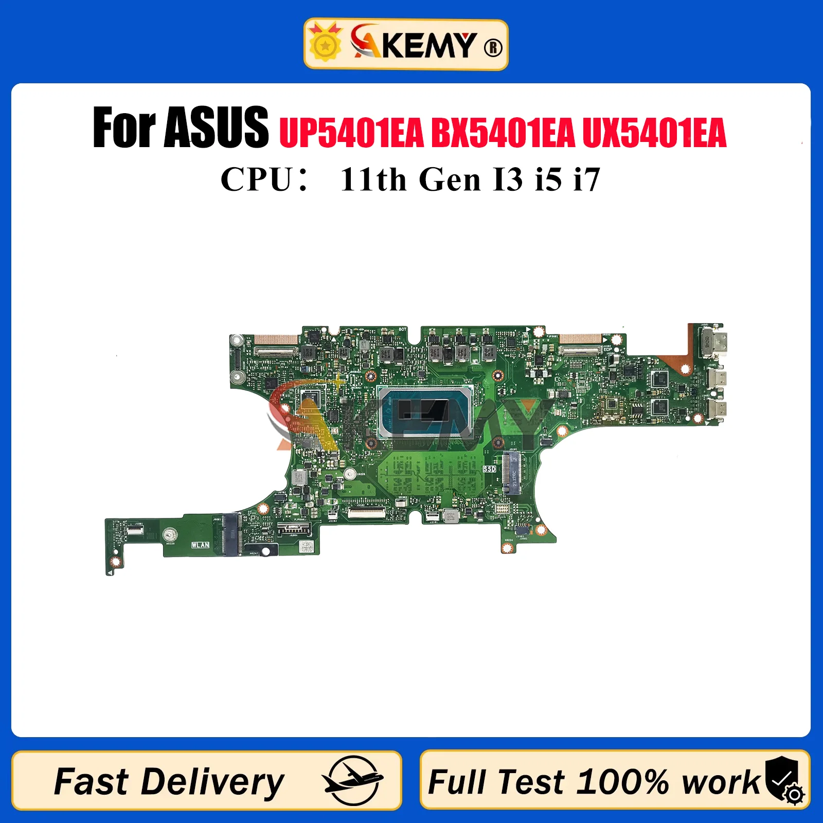 

UX5401EA Материнская плата для ноутбука ASUS ZenBook UX5401 UP5401EA BX5401EA RX5401EA UX540ZA Материнская плата для ноутбука 11-го поколения I3 i5 i7