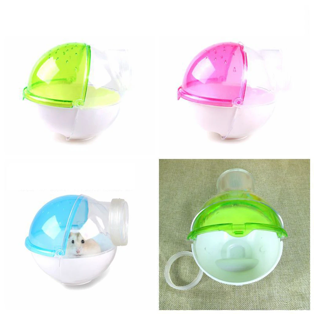 Hamster Mouse Gerbille Pet Bathroom Cage Box Bath Sand Room Hamster Toy Sauna Toilet Small Animal Supplies