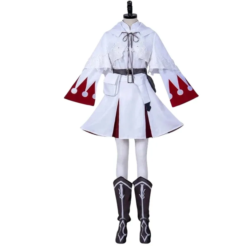 

White Mage Cosplay costume white mage robe cape costume Halloween Christmas Costum