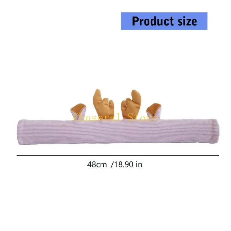 E7CE Easy To Clean Strollers Grip Cover Case 3D Cartoon Design Sound Function Soft