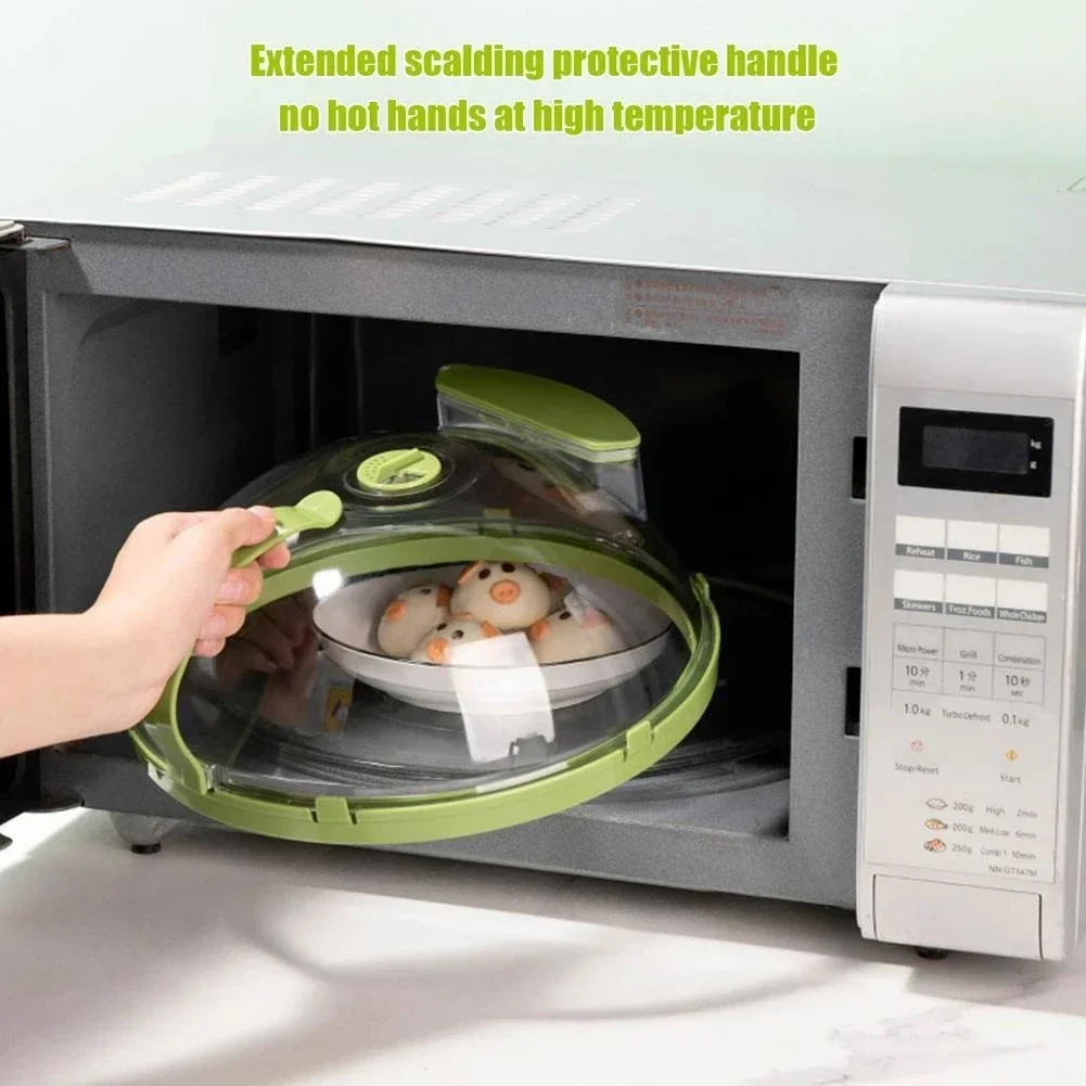 Microwave Cover Reusable Splashproof Cover High Temperature Heating Food Cover Food Heating Preservation Oil-Proof Lid