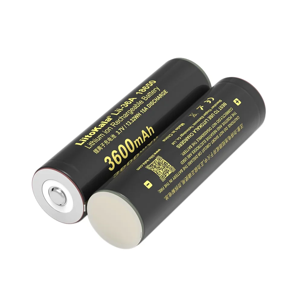 20 قطعة 100% جديد LiitoKala Lii-36A 18650 3600mAh 3.7V بطاريّة ليثيوم قابلة لإعادة الشحن لوح حماية مناسبة لمصباح يدوي + PCB