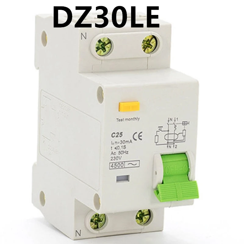 TPNL DPNL 230V 1P+N Residual Current Circuit Breaker with Over and Short Current Leakage Protection RCBO MCB