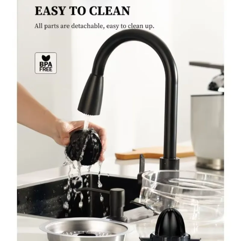 GDOR 150 Watts of Power for Orange Lemon Grapefruit Juice Extractor Spout Lock Electric Citrus Juicer Squeezer Stainless Steel