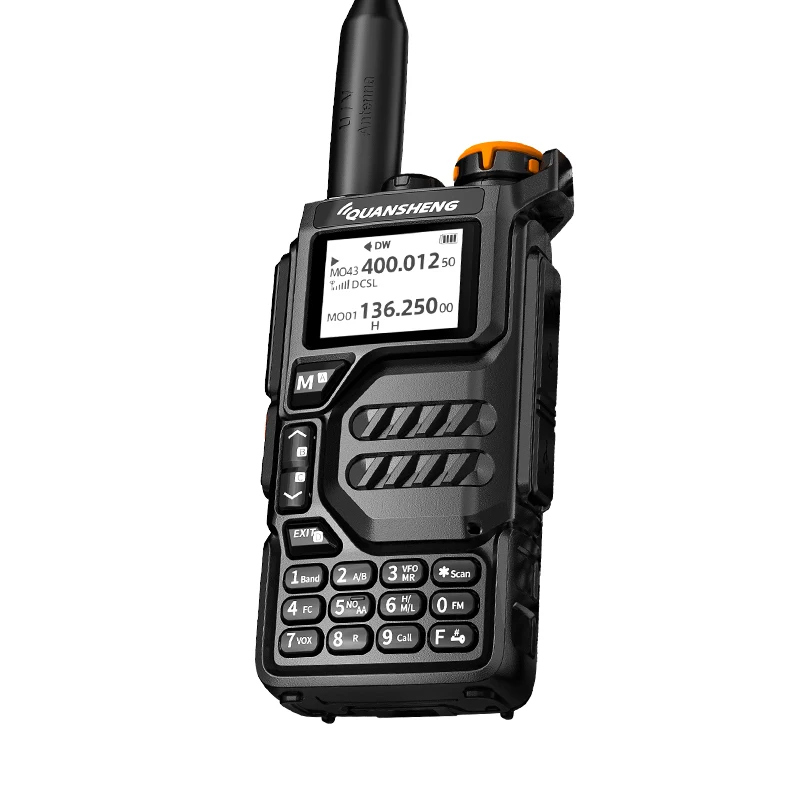 Quansheng-UVK5 Walkie-Talkie profissional, UV Multi-Frequency, Full-Length, Hand-held, de longa distância, profissional, civil, ao ar livre, na viagem de estrada