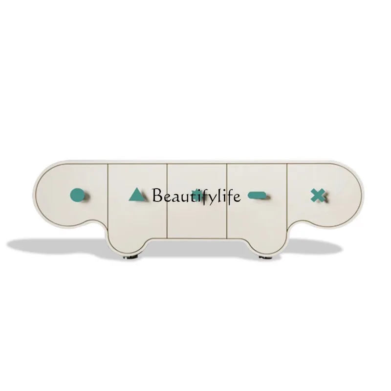 

4*Nordic designer wabi wind TV cabinet creative home bedroom storage modern dining side cabinet