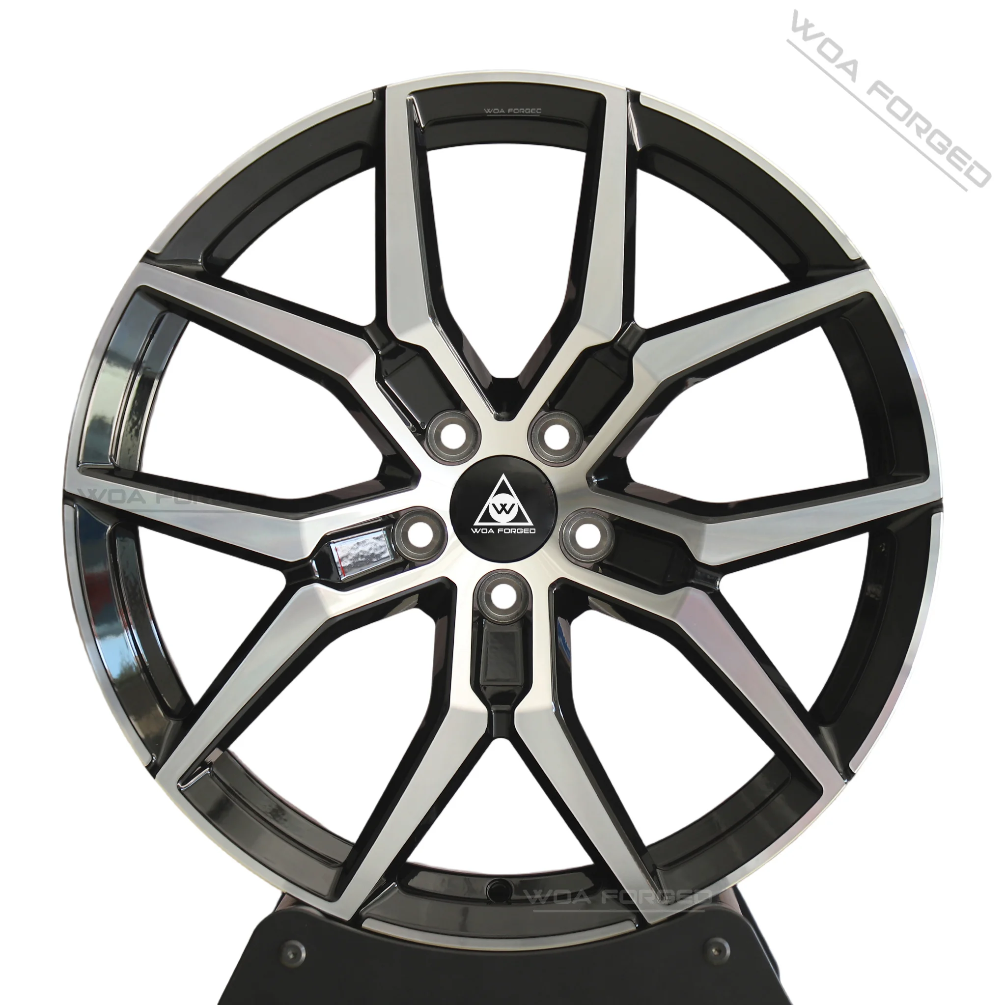 

Lightweight 6061-T6 Black Machined Forged Wheels 5x114.3/5x120 for Ford Mustang Honda Civic Toyota 86 Volkswagen Audi S3 BMW