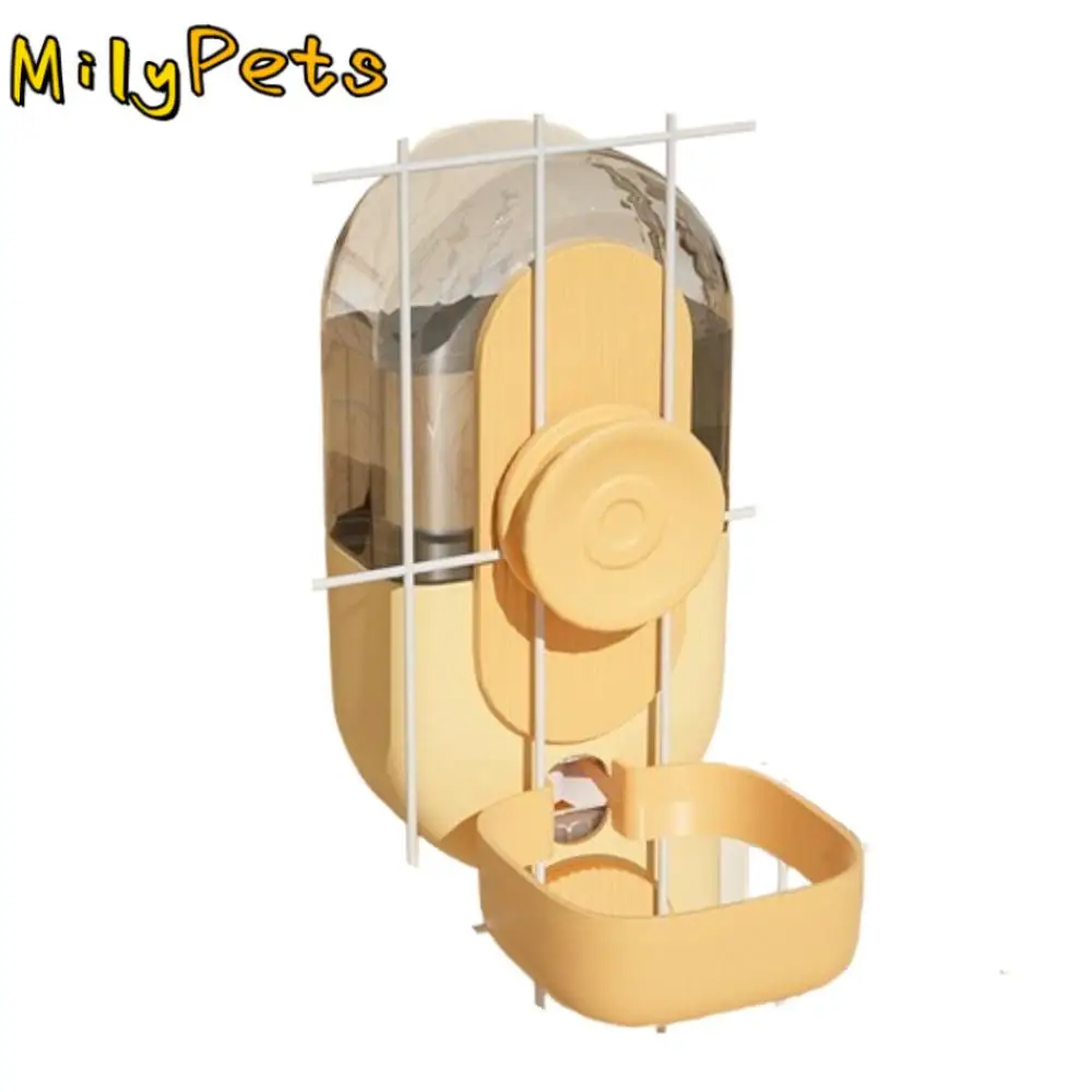 

Automatic Pet Food Water Bottle Gravity Feeding Drinking Cat Feeder Convenient Cage Hanging Dog Feeding Bowl Small Animals